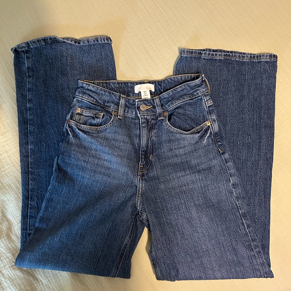 H&M Blue Denim Jeans Classic Indigo Twill